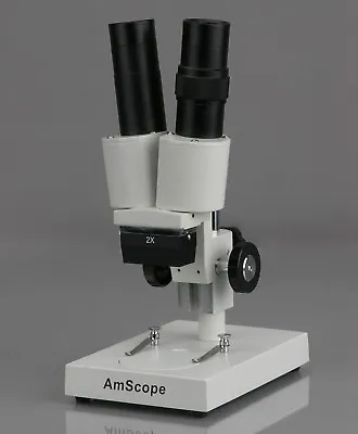Buy AmScope SE104-PZ 20X-40X Student Kids Metal Frame Binocular Stereo Microscope • 99.99$