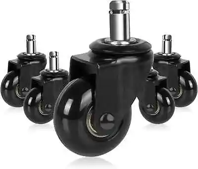 Buy Office Chair Caster Wheels,2 Heavy Duty Desk Chair Wheels Replacement For Hardwo • 25.69$