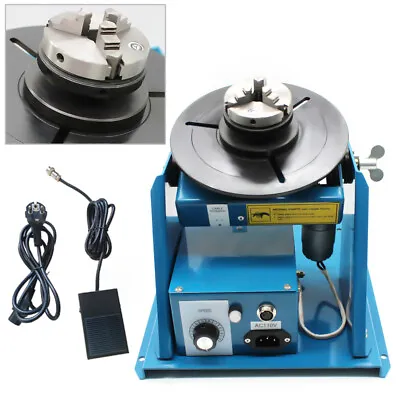 Buy 10KG Rotary Welding Positioner Turntable Timing 3 Jaw Lathe Chuck 2-10RPM Tables • 285.02$