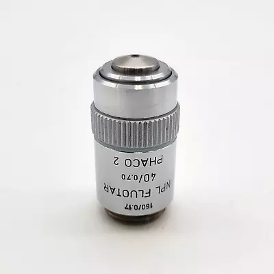 Buy Leitz Microscope Objective NPL Fluotar 40x Phaco 2  160/0.17  Scratched Lens • 25$
