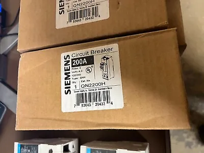 Buy Siemens Qn2200h Double Pole 120/240 Vac Circuit Breaker New In Box • 195$