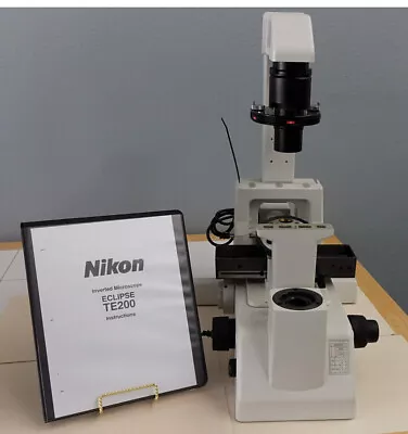 Buy Nikon Eclipse Te-200 Inverted Fluorescence Research Microscope Stand With Manual • 399.20$
