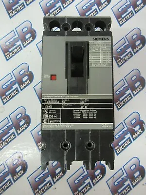 Buy Siemens HHED63B050, 50 Amp, 600 Volt, 3 Pole, 65K, Circuit Breaker- WARRANTY • 260$