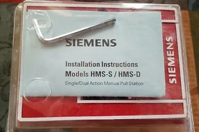 Buy NEW Siemens HMS-S Addressable Single Action Manual Pull Station NIB! • 114.50$