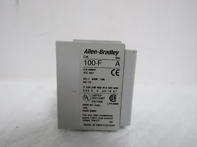 Buy Allen-bradley 100-f Ser.a A40 Auxiliary Contact Block • 12$