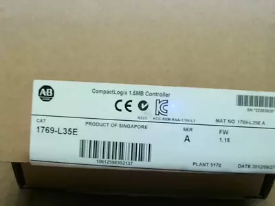 Buy Allen Bradley 1769-L35E /A CompactLogix 1.5M Controller Process - New In Box • 629.50$