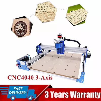 Buy 3 Axis 4040 Wood Carving Milling Machine Cnc Router Engraver Engraving Cutting • 390.10$