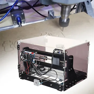Buy Router Machine Engraver Mini CNC 3018-SE V2 With Transparent Enclosure + Spindle • 228$