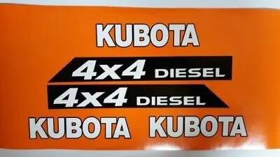 Buy Kubota 4x4 RTV 900 XT Utility Vehicles Replacement Decals White & Black • 72$