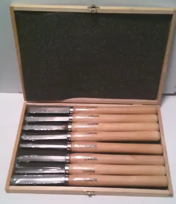 Buy Cummins Wood Box Turning Lathe Chisels Set Tools Woodworking 8 Set #12436- NEW • 125$