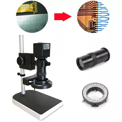 Buy 10-180X Digital Zoom Video Camera Set HDMI 16MP 1080P HD Microscope C-mount Lens • 152$