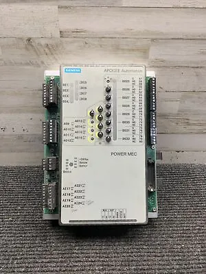 Buy SIEMENS 549-620 Apogee Automation Power MEC 1200F **No Battery, Flawed** • 150$