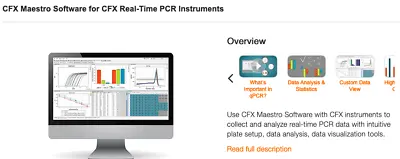 Buy PC Loaded Bio-Rad Maestro 1.1 Software For CFX Series Of Real-time PCR CFX96 • 350$