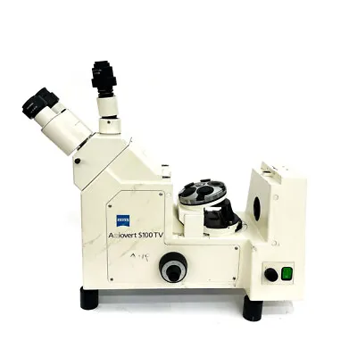 Buy Carl Zeiss Axiovert S100 TV Inverted Phase Contrast Fluorescence Microscope • 742.50$