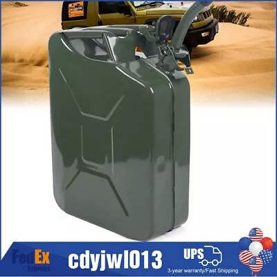 Buy 5 Gallon Gas Fuel Can 20L Fuel Container Emergency Backup Diesel Tank Army Green • 39.80$