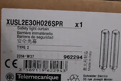 Buy New | Schneider Electric | XUSL2E30H026SPR | Safety Light Curtain • 399$