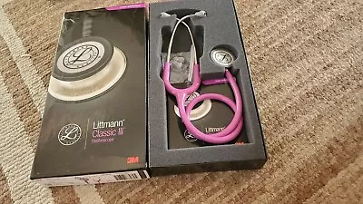 Buy 3M Littmann Classic III Monitoring Stethoscope - Lavender Tube Standard CP 5832 • 109.99$