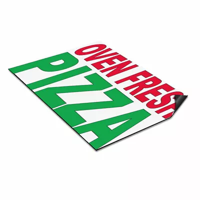 Buy Car Magnet Set Of 2 Oven Fresh Pizza Green Red Food Bar Restaurant Food Truck • 62.99$