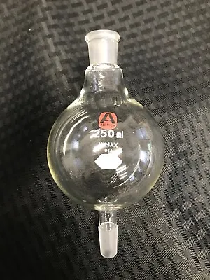 Buy ALDRICH KIMAX Glass 250mL Kugelrohr Single Distilling Bulb Ball Tube 14/20 • 59.99$