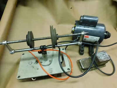 Buy Levin Watchmakers Lathe Countershaft Assembly Motor W- Foot Pedal Speed Control • 429.99$
