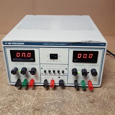 Buy BK Precision 1760  Triple Output DC Power Supply W/Power Cord (Powers On) USED • 110$