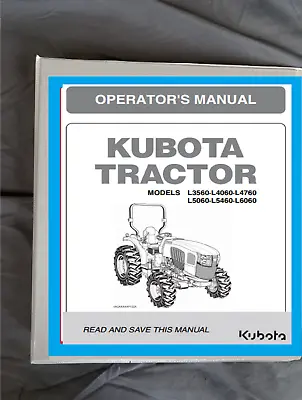 Buy Kubota L4060 Operator Owners Manual -printed Checklists And  Binder • 34.88$