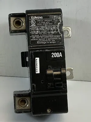 Buy (Used) SIEMENS EQ8695 2 Pole 200 Amp Circuit Breaker • 49$