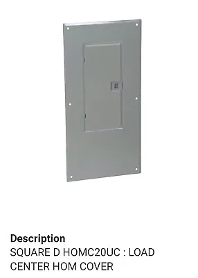 Buy Square D Schneider Electric Load Center Cover Homc20uc Grey(brand New)  • 125$