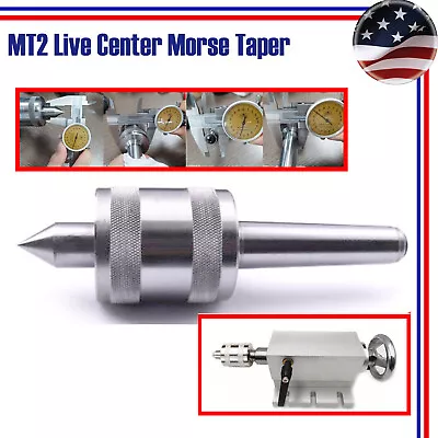Buy MT2 Live Center, 2MT 60 Degree Morse Taper CNC Lathe Live Center F/ Wood & Metal • 23.59$