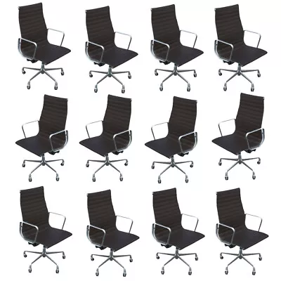 Buy Herman Miller Eames Aluminium Group Executive Chair Leather • 1,900$