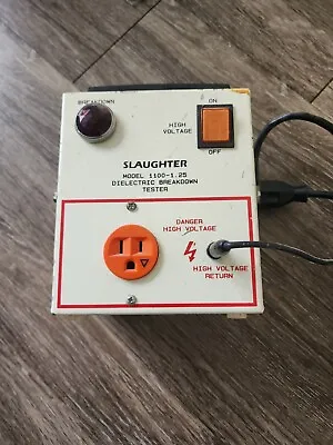 Buy Slaughter 1101-2.5  Dielectric Breakdown AC Hipot Tester 2.5 Hypot • 140$