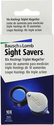 Buy Bausch And Lomb Sight Savers Hastings Triplet 10X Magnifier 816171 • 67.66$