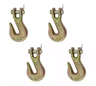 Buy (4 Pack) 3/8 Grade 70 Clevis Grab Hooks Wrecker Tow Chain Flatbed Truck Trailer • 29.99$