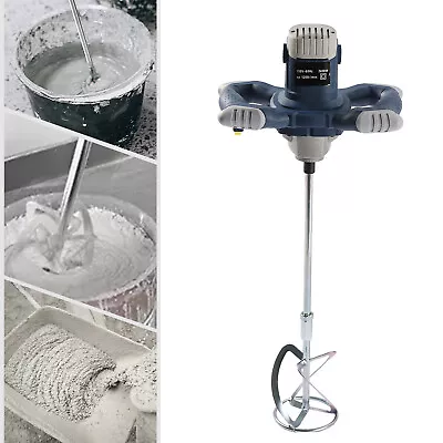 Buy Drywall Mortar Mixer Cement Render Paint Tile Plaster Rotary Mixing 6 Speed US • 49.73$