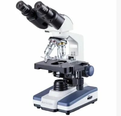 Buy AmScope B120C 40x-2500x LED Lab Binocular Compound Microscope-w Camera /extras  • 270$