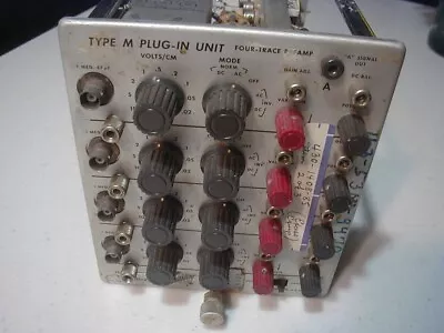 Buy Tektronix Type  M  4 CH Plug-in For  Tek Scopes 535, 545 Etc. Used, Good Cond. • 75$