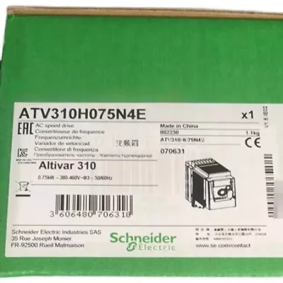 Buy BRAND NEW Schneider Frequency Converter Three Phase 380V Inverter ATV310H075N4E • 146.42$