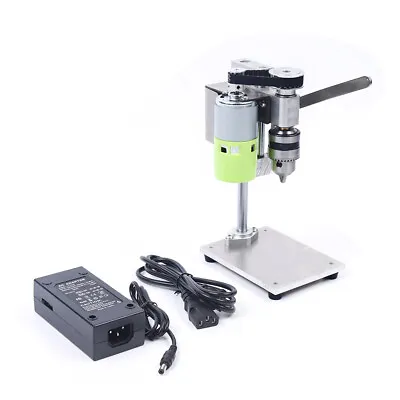 Buy 110V Mini Bench Drill Press Table Bench Wood Metal Plastic Drilling Machine 10mm • 74$