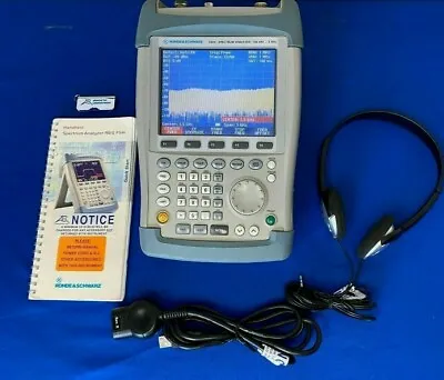 Buy Rohde & Schwarz FSH313 100kHz-3GHz Handheld Spectrum Analyzer W/Track Generator  • 3,000$