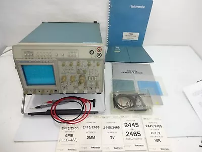 Buy Tektronix 2465DVS Oscilloscope DMM  300 MHZ  4 CH. With Extras • 750$