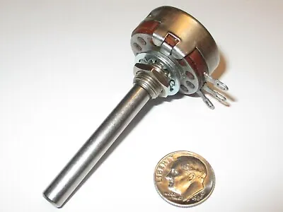 Buy 100k Ohm Linear Taper   2 Watt Potentiometer  Long Shaft Allen-bradley Refurb. • 7.95$
