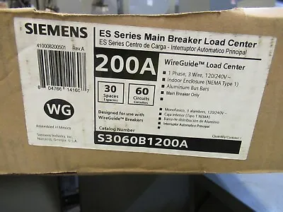 Buy Siemens S3060B1200A Load Center, EQ8695 MB, 120/240V, 1PH3W, 30/60 CKT-E1609-NEW • 275$