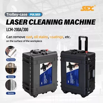 Buy US Stock Used 200W Portable Laser Cleaner Rust Oil Paint Removal Machine 110V • 12,433$