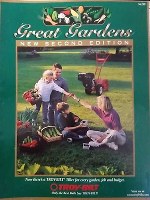 Buy Troy-Bilt HORSE Roto Tiller Tractor Great Gardens 2nd Ed. Manual Color Composter • 139.95$
