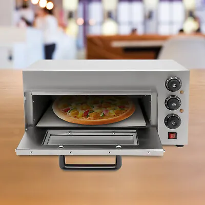 Buy Commercial Countertop Pizza Oven 14  Single Deck Pizza Marker Indoor 1.3KW 110V • 161.10$