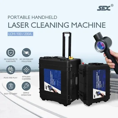 Buy Portable Handheld 200W Pulse Laser Cleaning Rust  Removal Laser Cleaner Machine • 14,287.06$