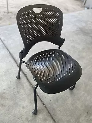 Buy Herman Miller Caper Multipurpose Chair Black Office Desk Rolling • 112$