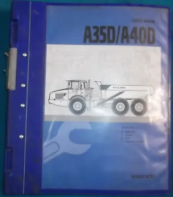 Buy Volvo A35d A40d Dump Truck Hydraulics Steering Cab Service Shop Repair Manual • 109.99$
