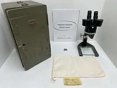 Buy American Optical AO Spencer 3 Stage Microscope Model B-26-8 W/Original Ship Case • 300$