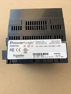 Buy PowerLogic PM870u Schneider Electric Power Meter USED • 900$